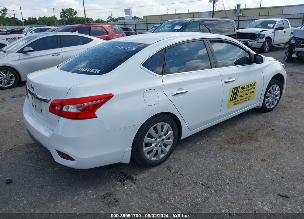 2016 NISSAN SENTRA S VIN: 3N1AB7AP7GY229667