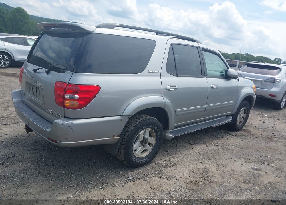 2001 TOYOTA SEQUOIA LIMITED V8 VIN: 5TDBT48AX1S032487
