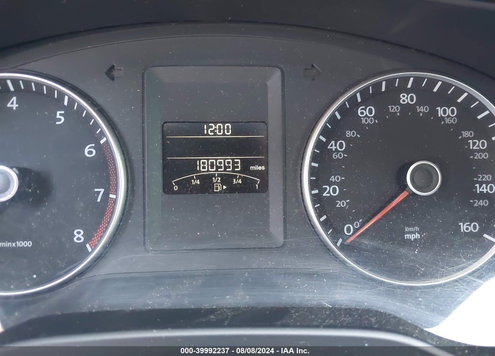 2012 VOLKSWAGEN JETTA 2.5L SE VIN: 3VWDX7AJ9CM302057