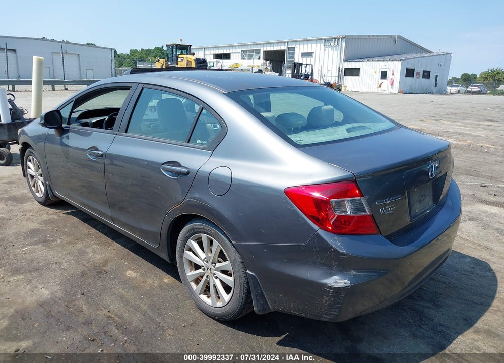 2012 HONDA CIVIC EX VIN: 19XFB2F89CE081220