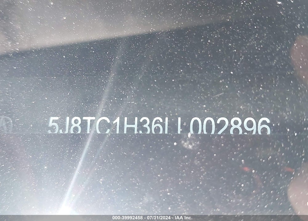 2020 ACURA RDX STANDARD VIN: 5J8TC1H36LL002896