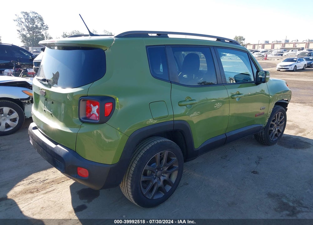 2016 JEEP RENEGADE 75TH ANNIVERSARY VIN: ZACCJBBT3GPD77052
