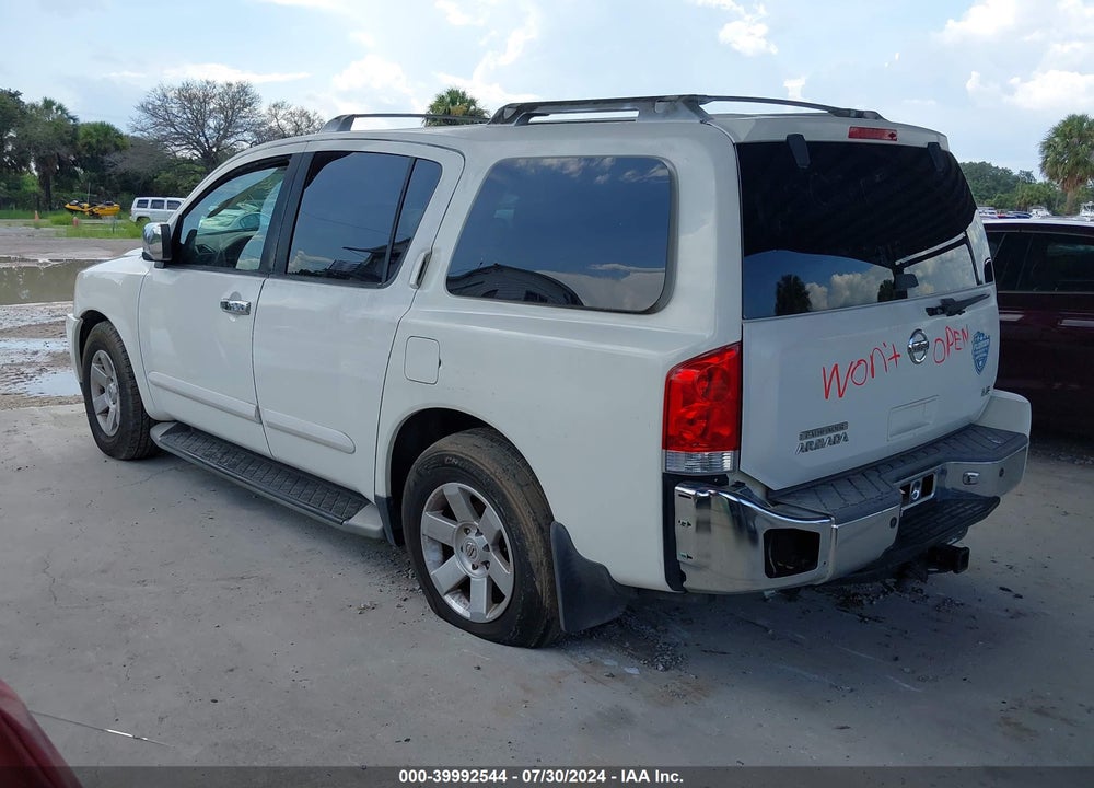 2004 NISSAN PATHFINDER ARMADA LE VIN: 5N1AA08A64N737092