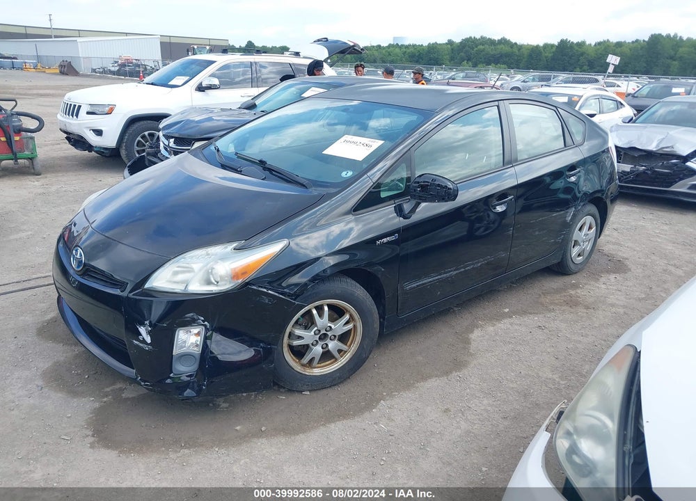 2011 TOYOTA PRIUS THREE VIN: JTDKN3DU6B0295374