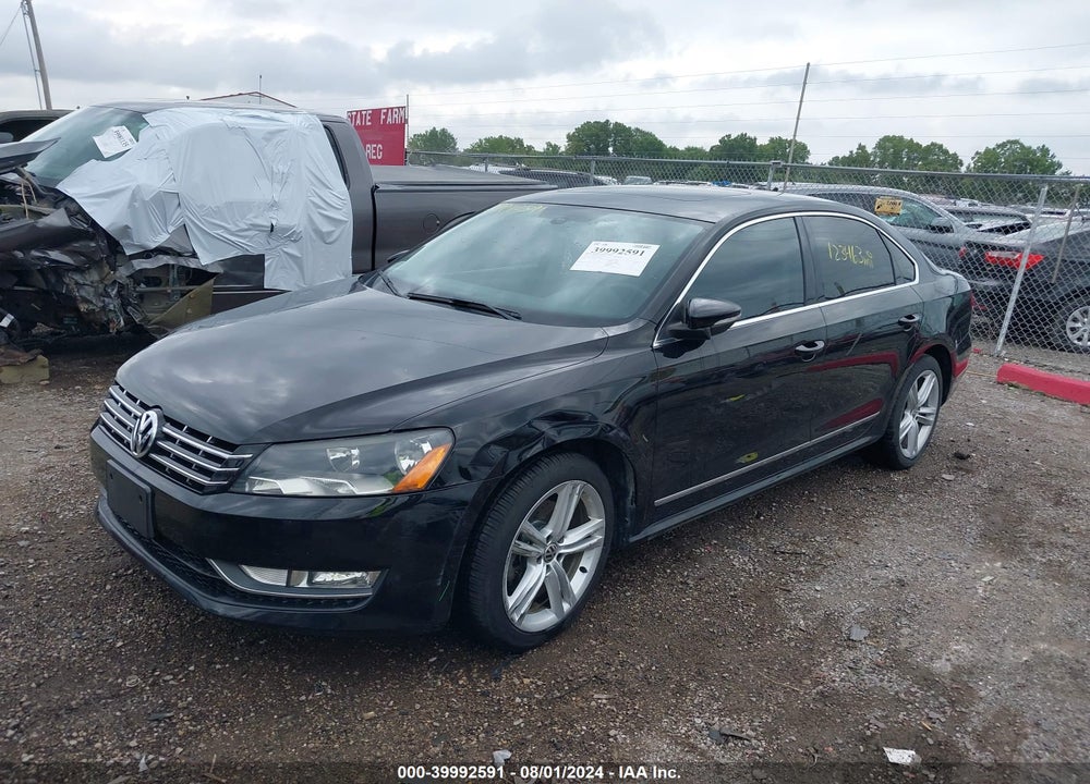 2012 VOLKSWAGEN PASSAT 2.0L TDI SE VIN: 1VWBN7A36CC029451