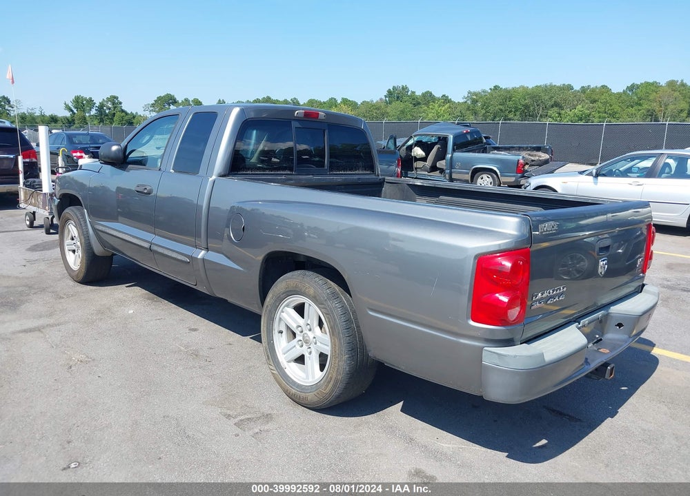 2007 DODGE DAKOTA SLT VIN: 1D7HW42PX7S253897