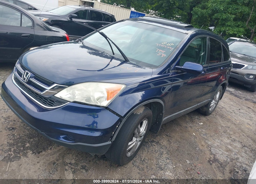 2010 HONDA CR-V EX-L VIN: 5J6RE3H77AL001667