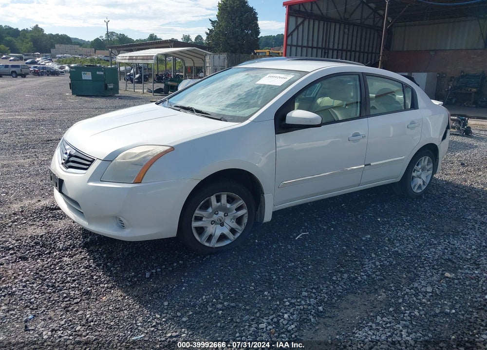 2012 NISSAN SENTRA 2.0 S VIN: 3N1AB6AP7CL762510