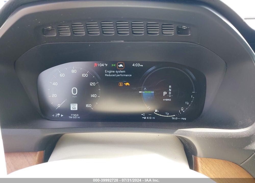 2022 VOLVO XC90 RECHARGE PLUG-IN HYBRID T8 INSCRIPTION EXPRESSION 6 PASSENGER VIN: YV4BR00Z0N1809459