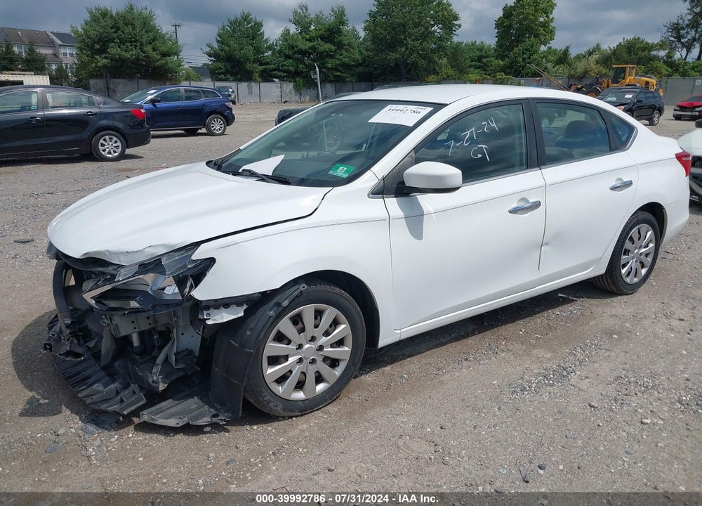 2016 NISSAN SENTRA S VIN: 3N1AB7AP0GY228814