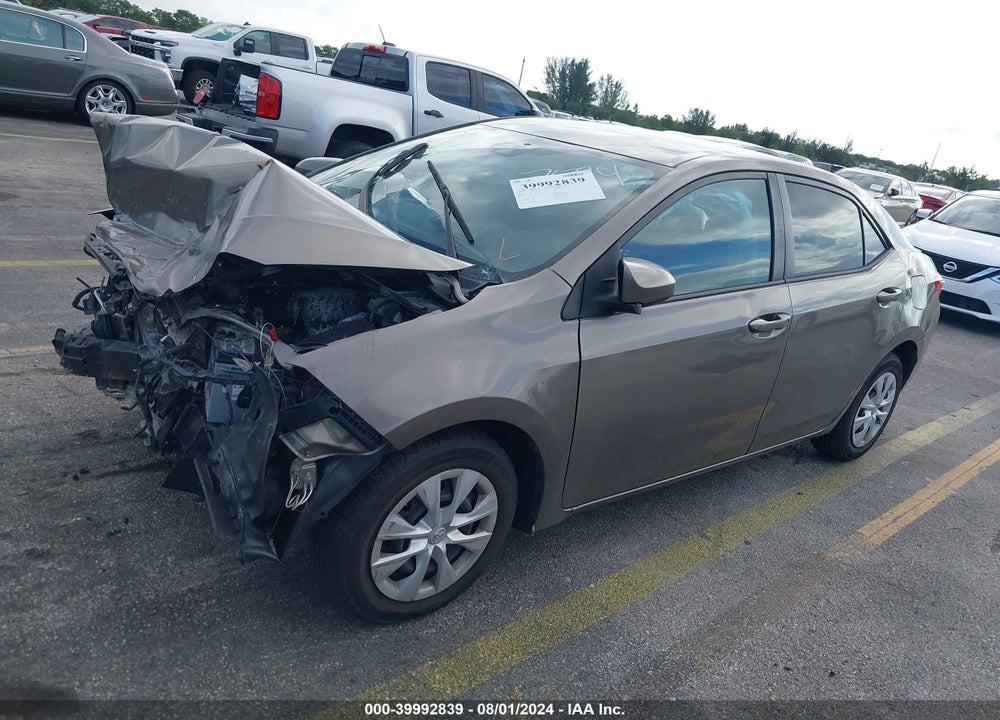2017 TOYOTA COROLLA LE VIN: 5YFBURHE2HP727594