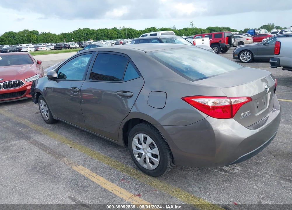 2017 TOYOTA COROLLA LE VIN: 5YFBURHE2HP727594