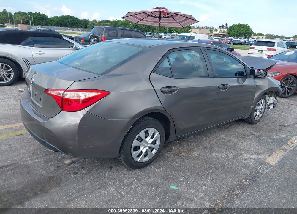 2017 TOYOTA COROLLA LE VIN: 5YFBURHE2HP727594