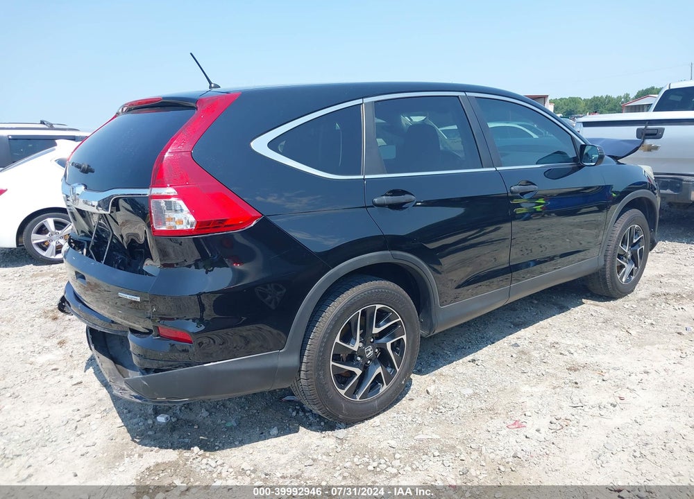 2016 HONDA CR-V SE VIN: 2HKRM3H40GH546086