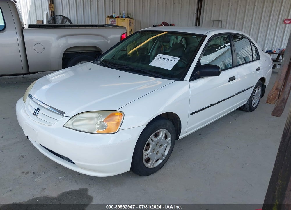 2001 HONDA CIVIC VIN: 1HGEN264X1L000649
