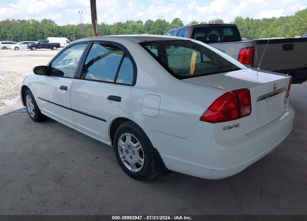 2001 HONDA CIVIC VIN: 1HGEN264X1L000649