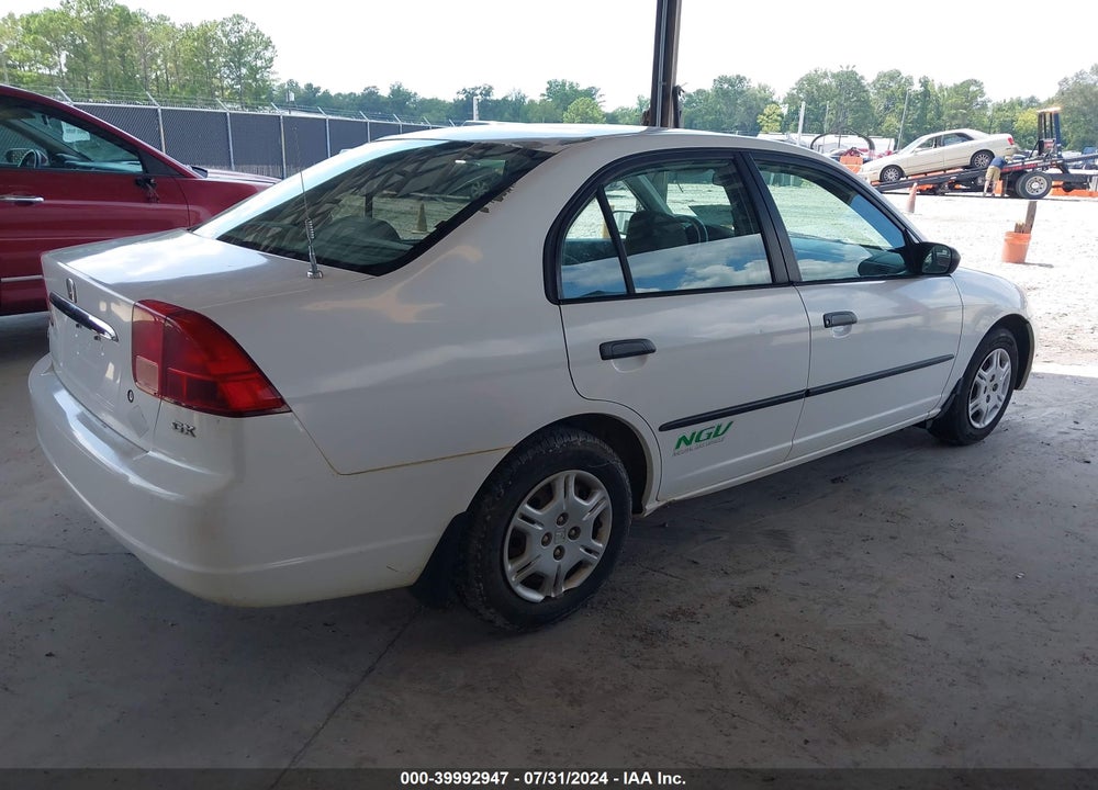 2001 HONDA CIVIC VIN: 1HGEN264X1L000649