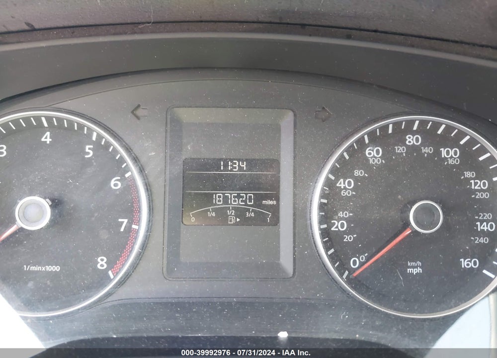 2012 VOLKSWAGEN JETTA 2.5L SE VIN: 3VWDX7AJ1CM308936