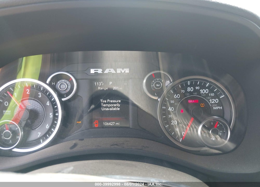 2019 RAM 2500 BIG HORN 4X4 6'4 BOX VIN: 3C6UR5DJ7KG599346