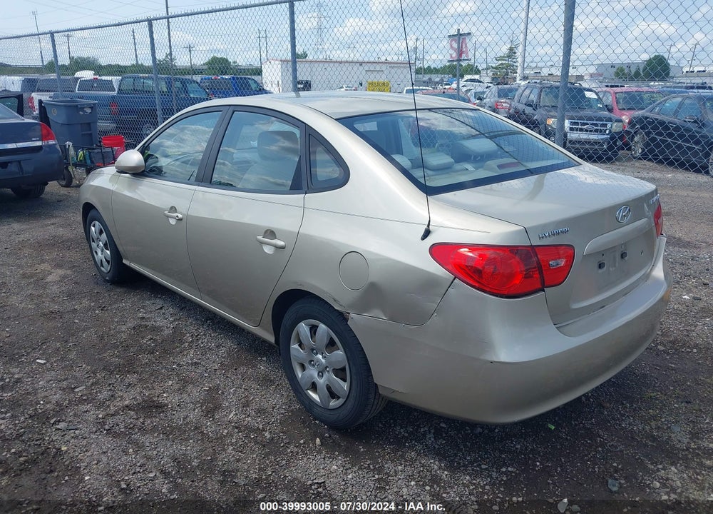 2007 HYUNDAI ELANTRA GLS/LIMITED/SE VIN: KMHDU46D77U029422