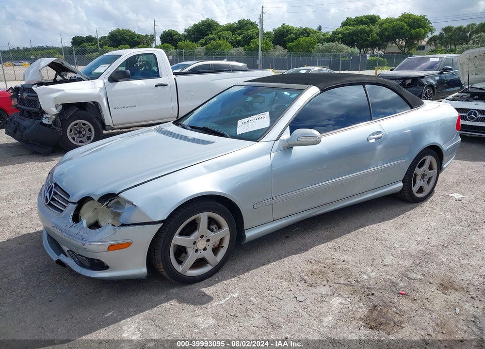 2005 MERCEDES-BENZ CLK 500 VIN: WDBTK75G35T047839