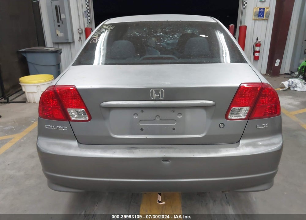 2005 HONDA CIVIC LX VIN: 2HGES15595H586731