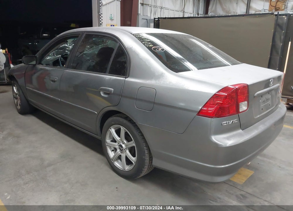 2005 HONDA CIVIC LX VIN: 2HGES15595H586731