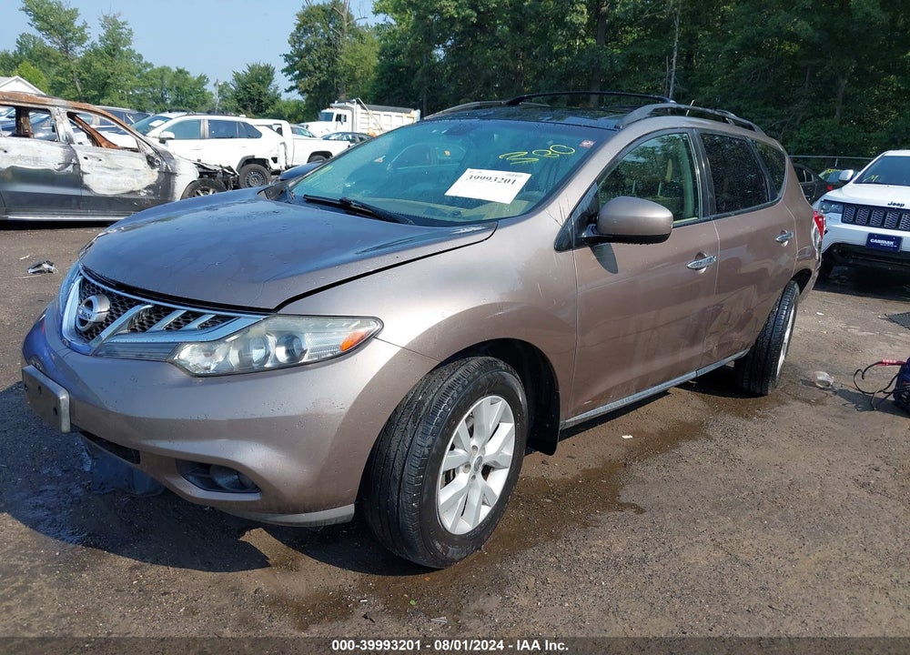 2012 NISSAN MURANO SL VIN: JN8AZ1MW4CW212582