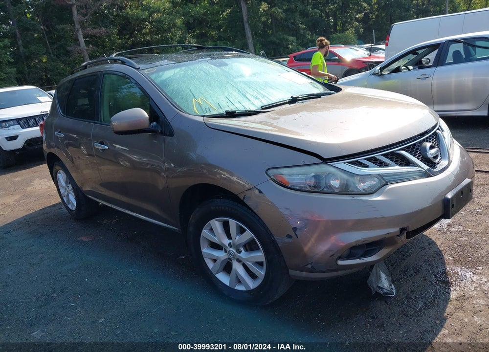 2012 NISSAN MURANO SL VIN: JN8AZ1MW4CW212582