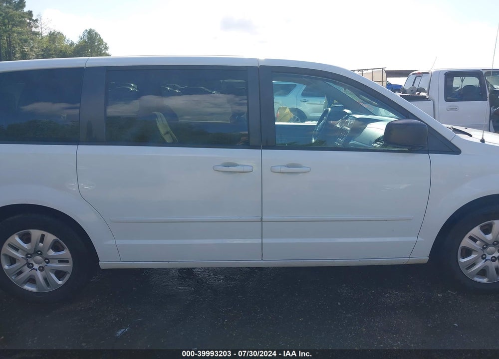 2016 DODGE GRAND CARAVAN SE VIN: 2C4RDGBG5GR195205