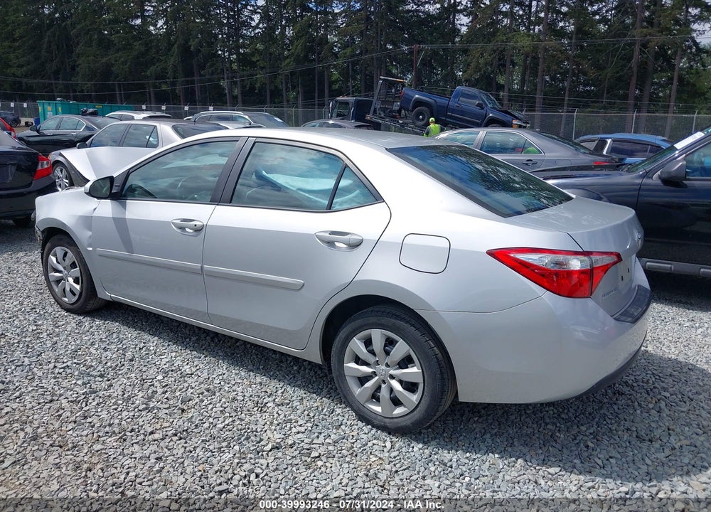 2015 TOYOTA COROLLA LE VIN: 5YFBURHE5FP350109
