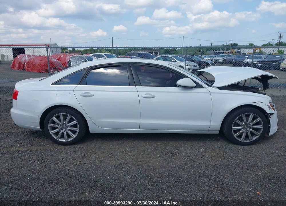 2013 AUDI A6 VIN: WAUGFAFC6DN087347