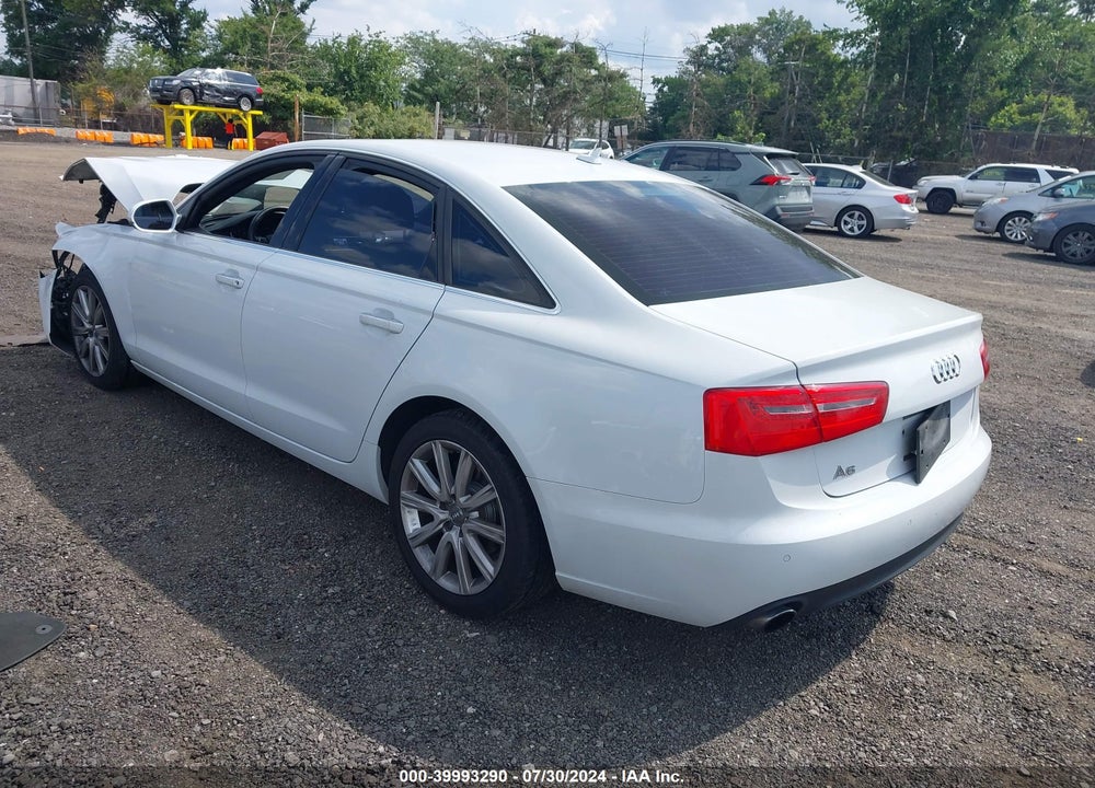 2013 AUDI A6 VIN: WAUGFAFC6DN087347