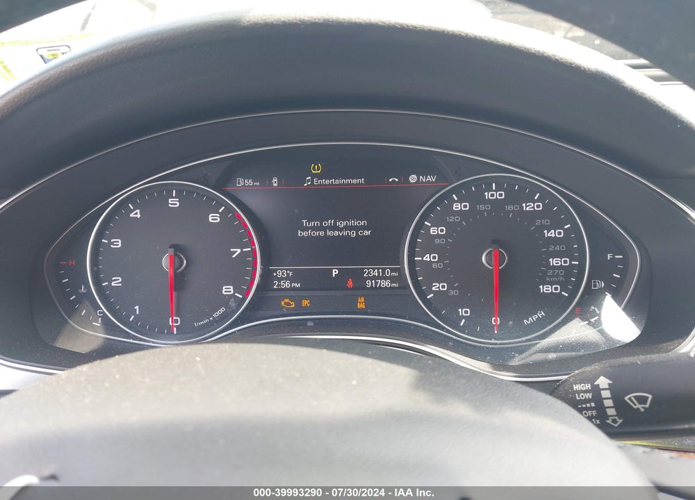 2013 AUDI A6 VIN: WAUGFAFC6DN087347