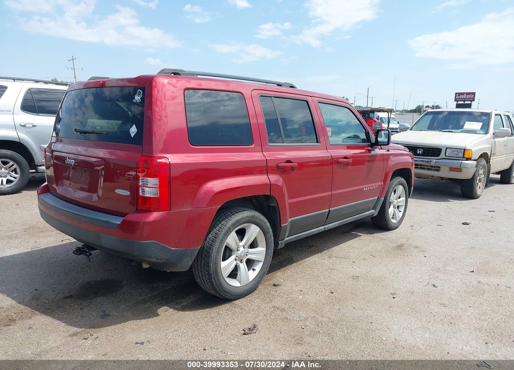 2013 JEEP PATRIOT LATITUDE VIN: 1C4NJPFB1DD158964