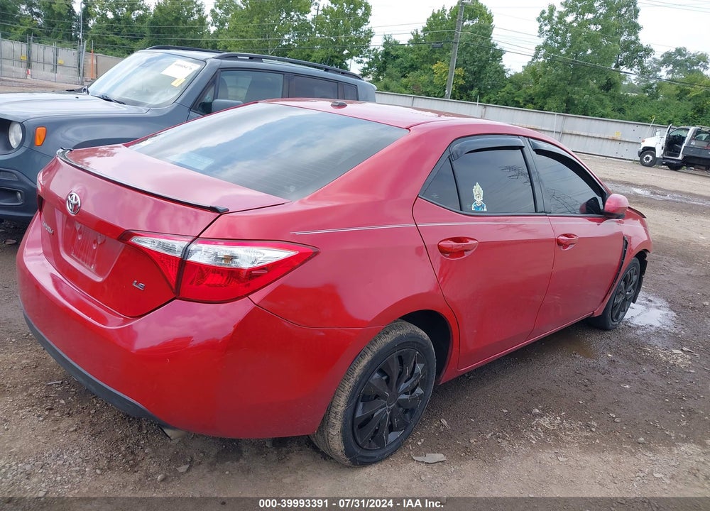 2016 TOYOTA COROLLA LE VIN: 2T1BURHE3GC621170