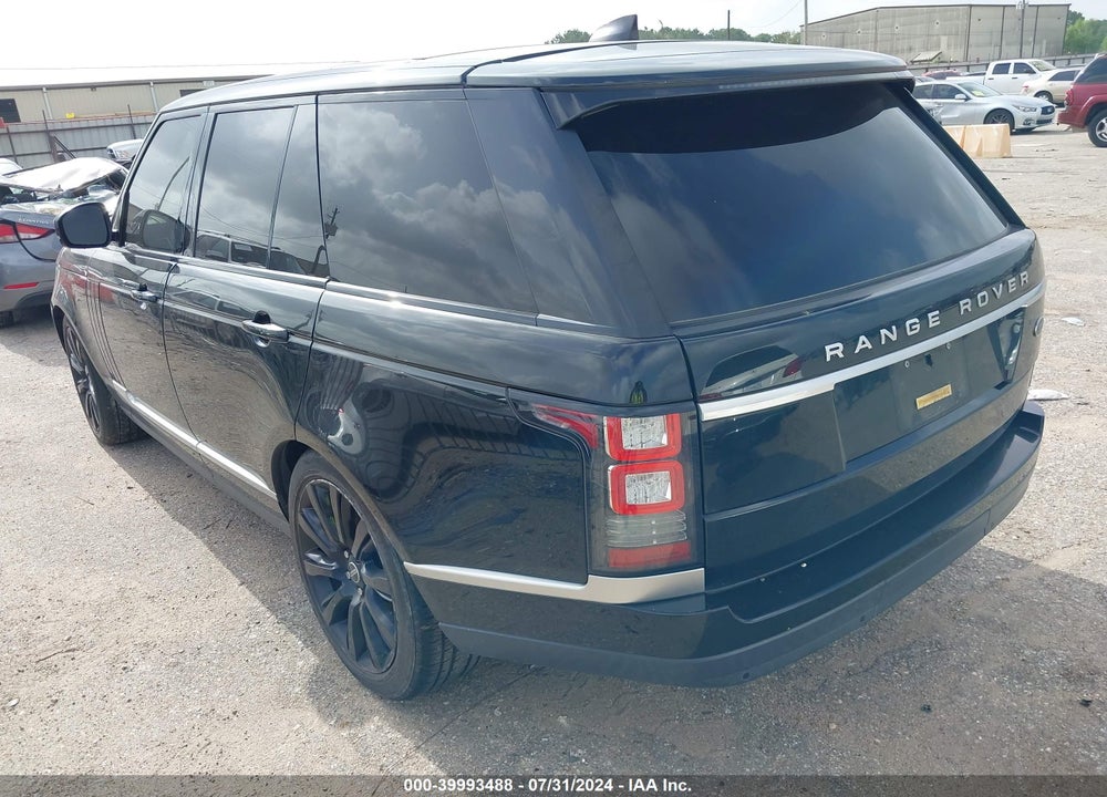 2017 LAND ROVER RANGE ROVER 3.0L V6 SUPERCHARGED VIN: SALGR2FV8HA351207
