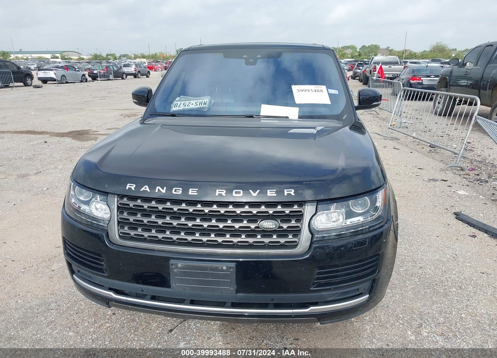 2017 LAND ROVER RANGE ROVER 3.0L V6 SUPERCHARGED VIN: SALGR2FV8HA351207