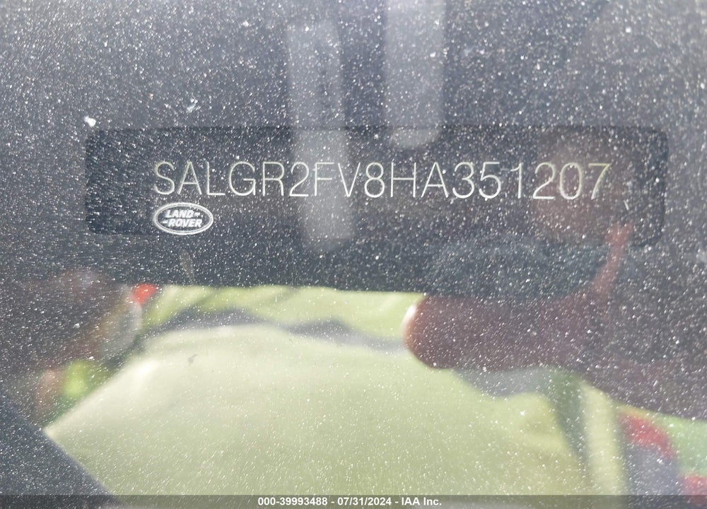 2017 LAND ROVER RANGE ROVER 3.0L V6 SUPERCHARGED VIN: SALGR2FV8HA351207