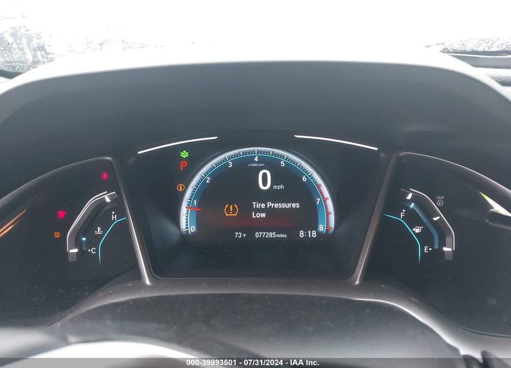 2019 HONDA CIVIC EX VIN: JHMFC1F34KX011066
