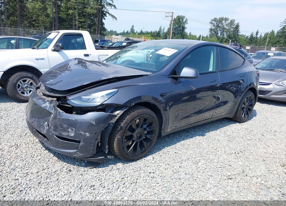 2020 TESLA MODEL Y LONG RANGE DUAL MOTOR ALL-WHEEL DRIVE VIN: 5YJYGDEE8LF051357