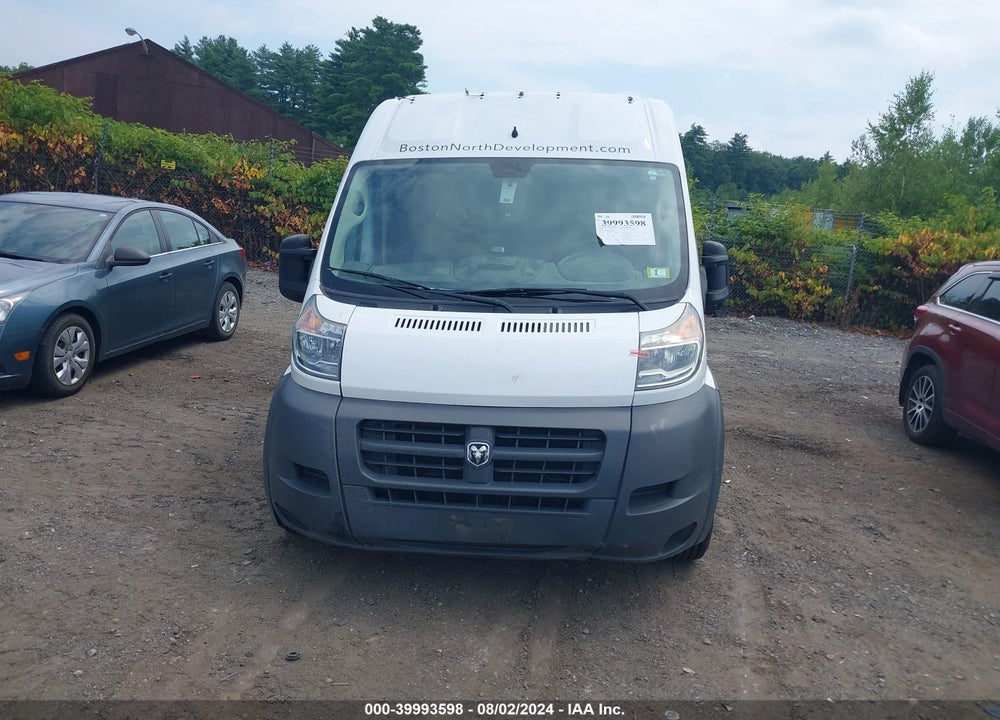 2017 RAM PROMASTER 2500 HIGH ROOF 159 WB VIN: 3C6TRVDG1HE548283