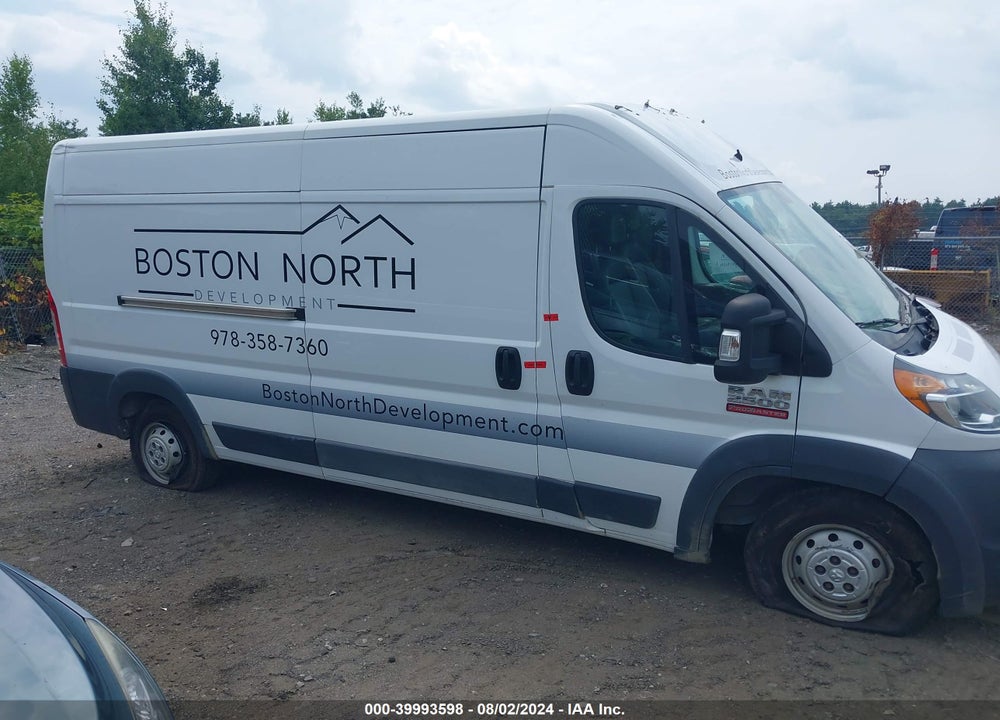 2017 RAM PROMASTER 2500 HIGH ROOF 159 WB VIN: 3C6TRVDG1HE548283