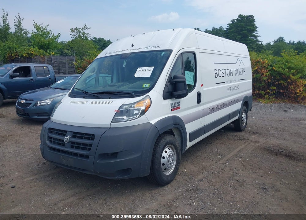 2017 RAM PROMASTER 2500 HIGH ROOF 159 WB VIN: 3C6TRVDG1HE548283