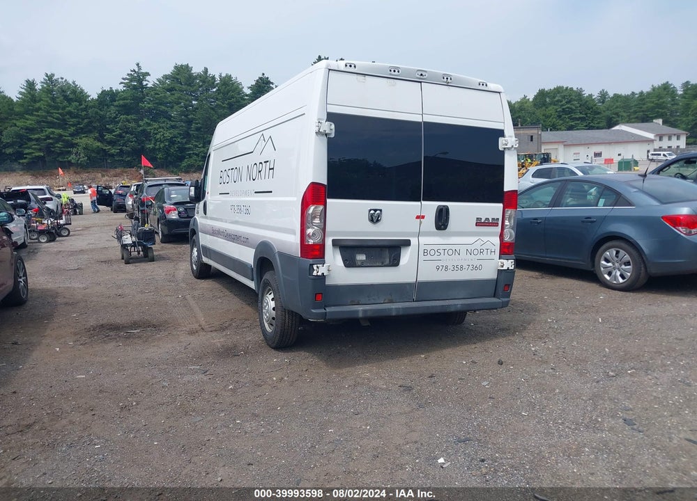 2017 RAM PROMASTER 2500 HIGH ROOF 159 WB VIN: 3C6TRVDG1HE548283