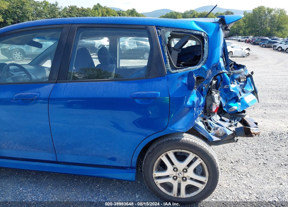 2007 HONDA FIT SPORT VIN: JHMGD38677S049674