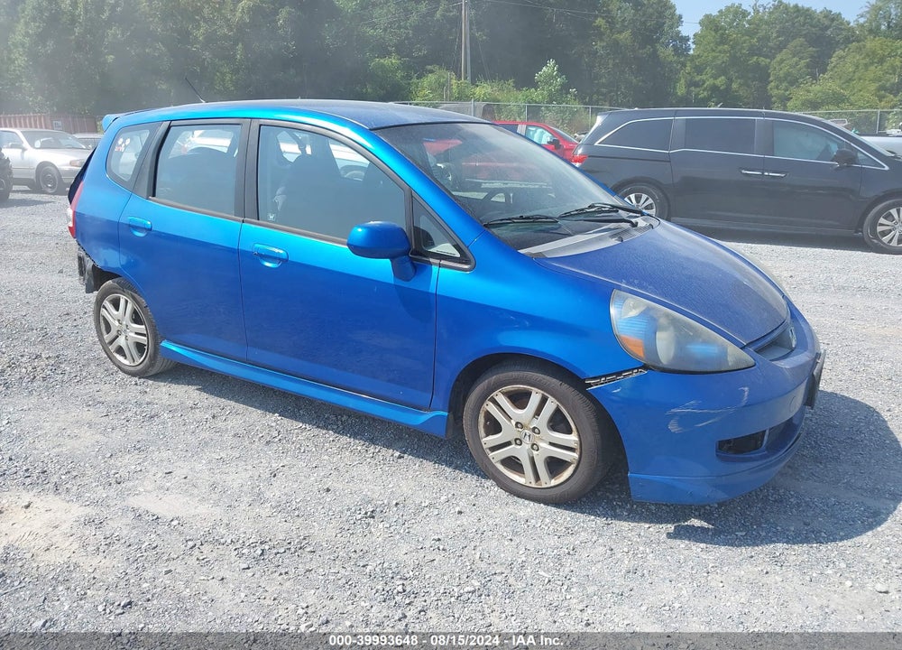 2007 HONDA FIT SPORT VIN: JHMGD38677S049674