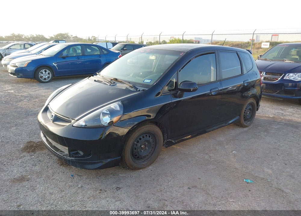 2007 HONDA FIT SPORT VIN: JHMGD38607S033283
