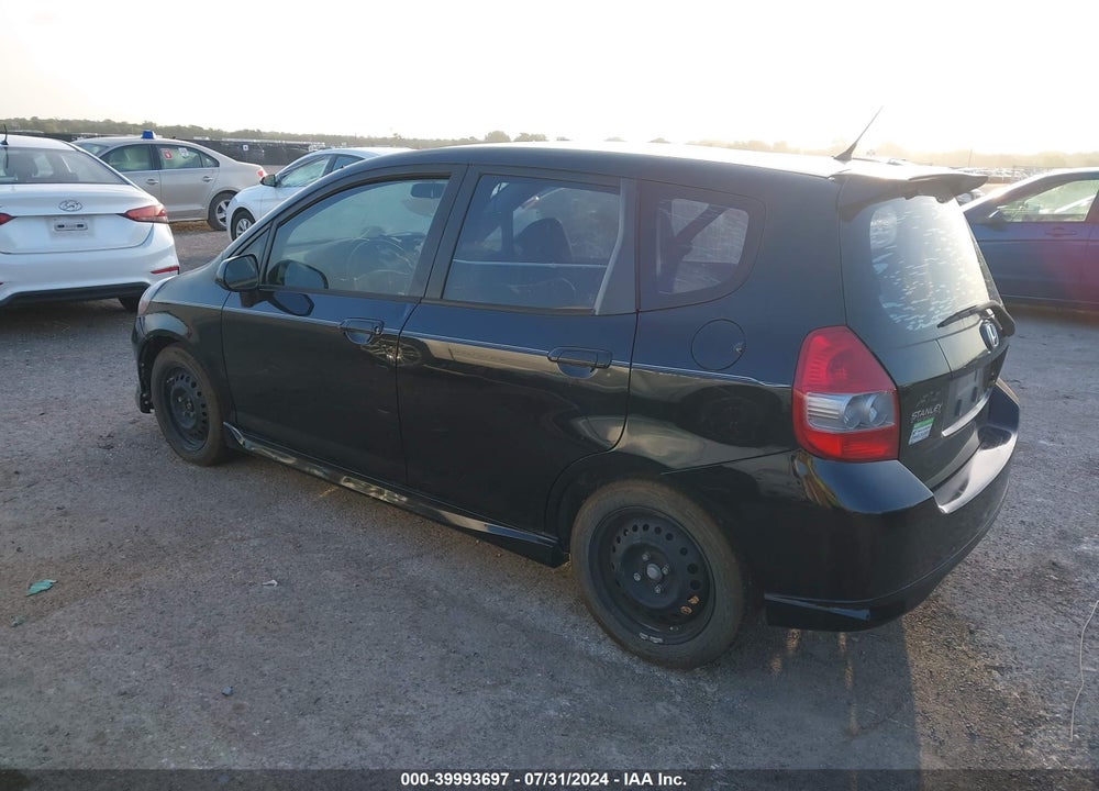 2007 HONDA FIT SPORT VIN: JHMGD38607S033283