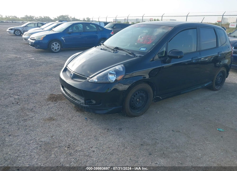 2007 HONDA FIT SPORT VIN: JHMGD38607S033283